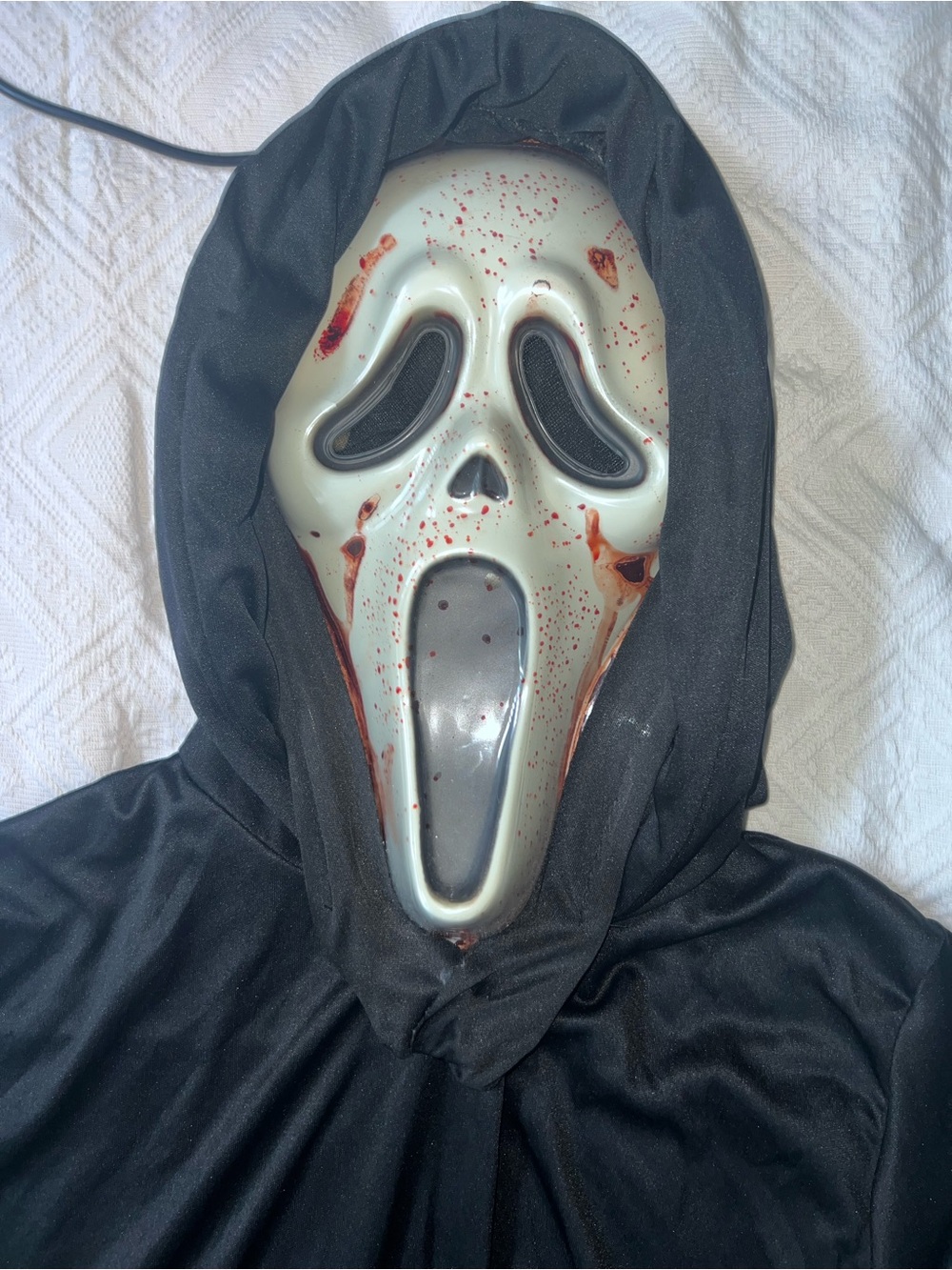 Kids Blood-Splattered Ghost Mask Costume